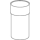 Glaseinsatz Hewi Behälter, zuKlosettbürstenhalter(100.20.E01)