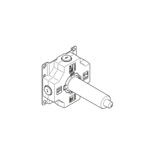 Einbaukörper Dornbracht ½", 2 Abgänge