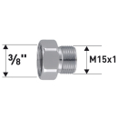 Reduktion Messing verchromt 3/8" X M15X1 50050096