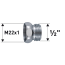 Reduktion Messing verchromt M22X1 X 1/2" 50050796