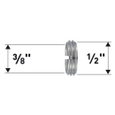 Reduktion Messing vernickelt 3/8" X 1/2" 50090096