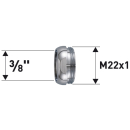 Reduktion Messing verchromt 3/8" X M22X1 50091096