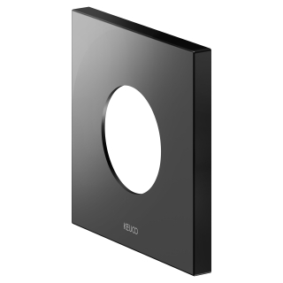 Rosette IXMO schwarz matt, eckig, Durchmesser 105 mm