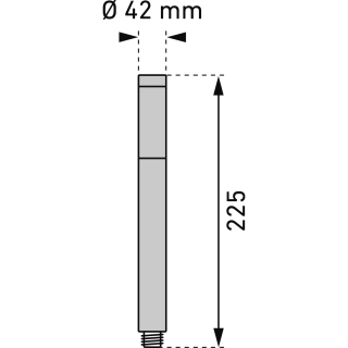 Duschbrause Fenrir verchromt 1/2" / 1 STRAHL/JET 05983496