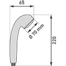 Brausegriff Simijet Clean verchromt 1/2" / 1...