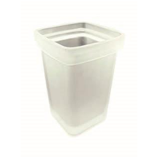 Ersatzglaspott für WC-Garnitur frosted 9.4 X 9.4 X 14 CM 45271332