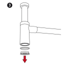 Waschtisch-Siphon Edelstahl 304 verchromt 1 1/4" X...