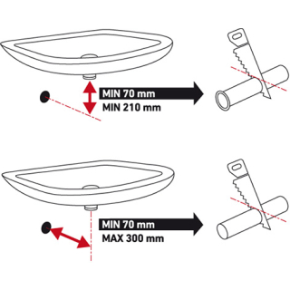 Waschtisch-Siphon Edelstahl 304 gebürstet 1 1/4" X Ø 32 MM 75030197