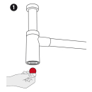 Waschtisch-Siphon Edelstahl 304 verchromt 1 1/4" X...