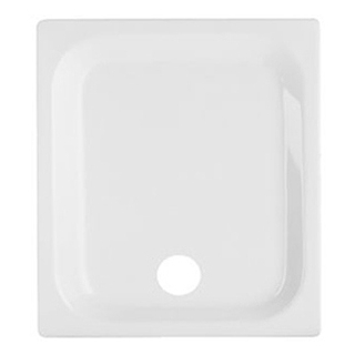 Duschenwanne Schmidlin Ablauf Schmalseite Mitte 100 x 90 x 6.5 cm Ablaufloch D. 90 mm