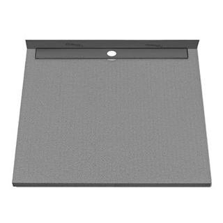 Duschelement Poresta Limit S bodeneben, 90 x 100 cm Rollstuhlbefahrbar Höhe 4,5 cm