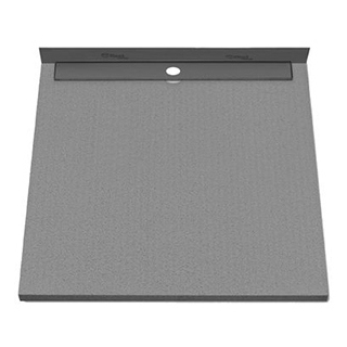 Duschelement Poresta Limit S bodeneben, 100 x 100 cm Rollstuhlbefahrbar Höhe 4,5 cm