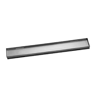 Muro wall drain Rost, Länge 70 cm, Breite 8 cm Front Edelstahl Rückseite befliesbar