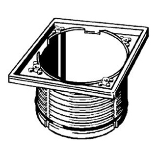 Aufsatzrahmen Viega mit Rückstaudichtung für Roste 94 x 94 mm zu 1424 211