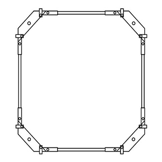 Montagerahmen Schmidlin für Duschwannen rechteckig 80 x 75 cm ohne Fussset