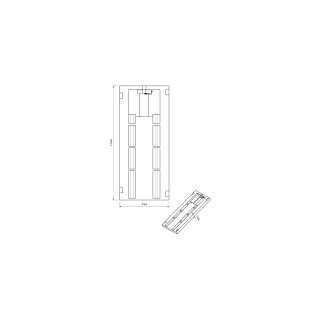 Sockel Poresta Höhe 10 cm, zu Wannenträger bis 180 x 80 cm inkl. Kleber