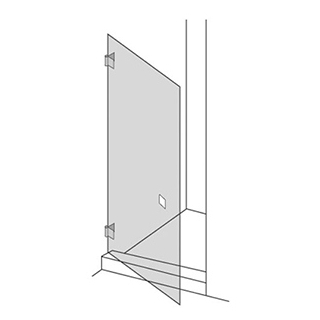 Flügeltüre Renner Trendline T Breite bis 90 cm, Höhe bis 210 cm, Band links