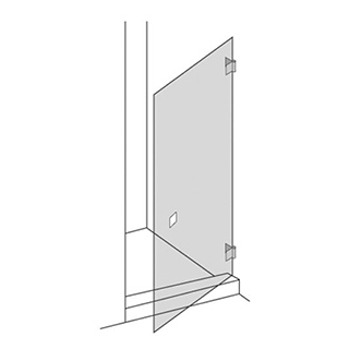 Flügeltüre Renner Trendline T Breite bis 90 cm, Höhe bis 210 cm, Band rechts