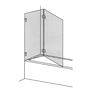 Falttüre Renner - Atelier 90 B2T, Breite bis 110 cm 2-teilig, Höhe bis 151 cm