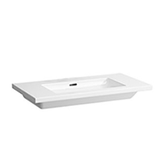 Waschtisch Living Square 90 x 48 cm, ohne Armaturenloch mit Überlauf