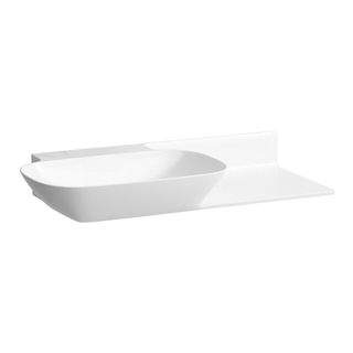 Waschtisch Ino 90 x 45/36 cm, ohne Überlauf ohne Armaturenloch Abstellfläche rechts