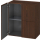 Seitenschrank L-Cube B:70 cm, H:80 cm, T:36,3 cm 2 Türen, Griffleisten 1 Glasfachboden