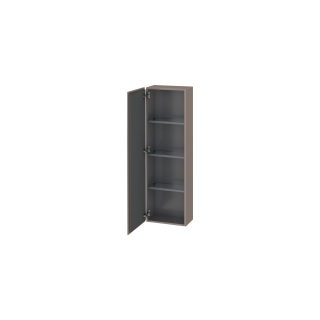 Seitenschrank L-Cube B:40 cm, H:132 cm, T:24,3 cm 1 Türe, Band links 3 Glasfachböden