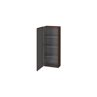 Seitenschrank L-Cube B:50 cm, H:132 cm, T:24,3 cm 1 Türe, Band links 3 Glasfachböden