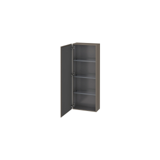 Seitenschrank L-Cube B:50 cm, H:132 cm, T:24,3 cm 1 Türe, Band links 3 Glasfachböden