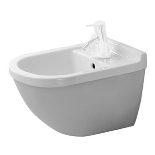 Wand-Bidet Philippe Starck 3 mit verdeckter Befestigung Armaturenloch Befestigungmaterial