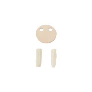 Schallschutz-Set Alterna rondo Unterlage 3 mm, 2 Gummidübel, zu Drahtseifenhalter, Hand-<br...