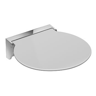 Duschklappsitz Hewi System 100/800 Breite 38 cm, Tiefe 40,7 cm rund, Sitzfläche Polyamid