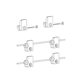 Wandhalterung CWS Stainless Steel, Edelstahl für Wandmontage zu  4611 861 / 862