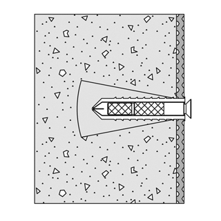 Befestigungsmaterial Hewi 801/805, 4-teilig Injektionsanker mit Netz für Leichtbeton, beton