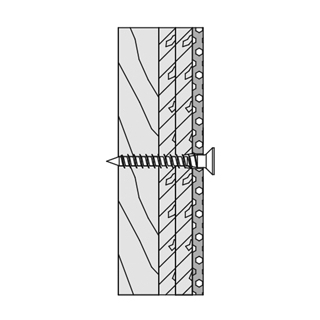 Befestigungsmaterial Hewi LifeSystem, 3-teilig 3 Edelstahlschrauben 3 Edelstahlscheiben,...