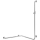 Eckhaltegriff IneoLine Plus Duschengleitstange, Designgrip 76,3 x 76,3 cm, Höhe 120 cm s...