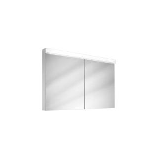 Spiegelschrank Schneider Lowline LED, Breite 120 cm Höhe 70/77 cm, Tiefe 12/15.5 cm, Dop...