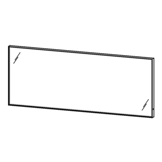 Lichtspiegel Duravit L-Cube Breite 180 cm, Höhe 70 cm Beleuchtung LED (4-seitig) 44 W, I...