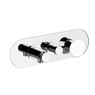 Bade- und Duschenmischer Endmontageset Cono ½" 1.Abgang oben für Regenbrause/Badewanne