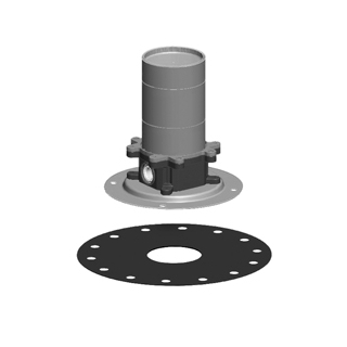 Einbaukörper Gessi ½" für Bodeneinbau zu Bademischer Standmodell