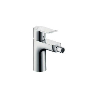 Bidetmischer hansgrohe Metris, Ausladung 147 mm Gelenkmischdüse Ablaufventil