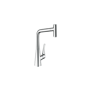 Spültischmischer Hansgrohe Metris Select Schwenkauslauf 150° Ausladung 235 mm