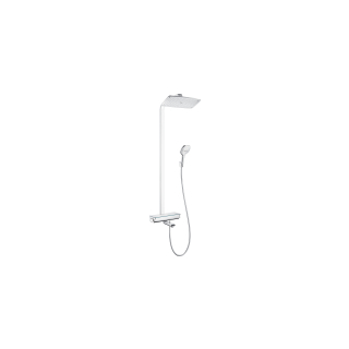 Showerpipe hansgrohe Raindance E 360, Höhe 150,5 cm Bademischer, Thermostat 1/2" Regenbr...