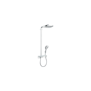 Showerpipe hansgrohe Raindance Select E 300, Duschenmischer Thermostat 1/2", Regenbrause<br...