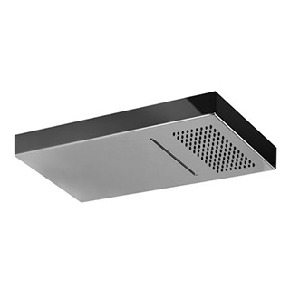 Regenbrause Gessi Minimali 1/2", mit Schwallstrahl für Wandmontage, 470 x 216 mm Antikal...