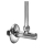 Regulierventil-Set 1/2" 75 mm, Anschlussrohr gerade 276 mm