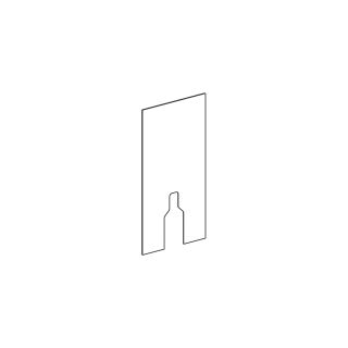 Frontverkleidung Geberit Monolith, für Standklosett Glas weiss (242.382.SI.1)