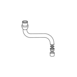 Schwenkauslauf A 285 mm zu Bademischer KWC Domo Duplex (K.33.42.43)