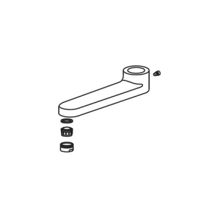 Schwenkauslauf A 175 mm zu Wandmischer KWC Domo.5 (Z.536.686.000)