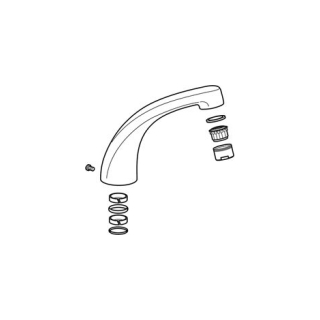 Schwenkauslauf A 150 mm zu Einlochbatterie KWC Star (K.33.41.01)